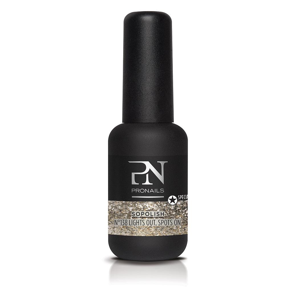 Esmalte uñas semipermanente 138 Lights Out, Spots On 8ml